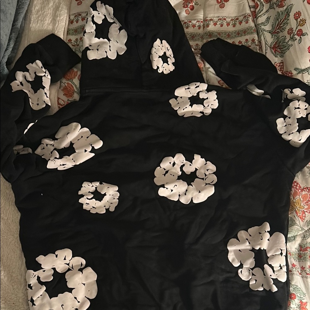 Denim tears black hoodie (used)